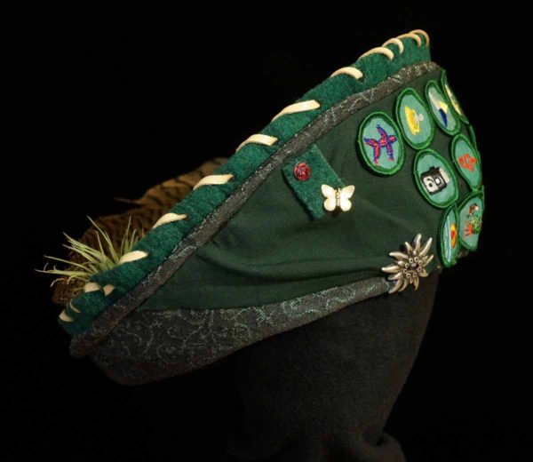 Keepsake Hat Custom Made Features Girl Scout Badges Sash Mementos